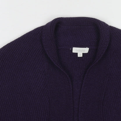Womens UK Size 14 Untold Purple Cardigan Jumper
