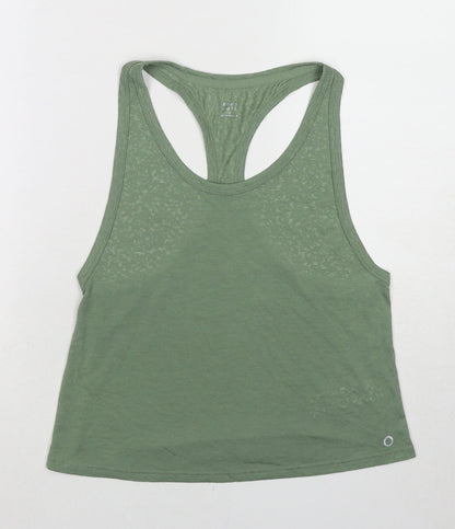 Womens UK Size 6 GOODMOVE Green Basic Tank