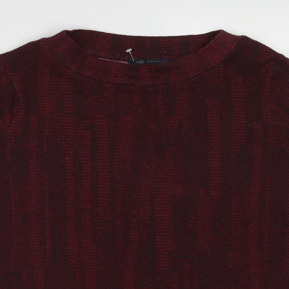 Womens UK Size 16 Marks and Spencer Red Pullover Jumper