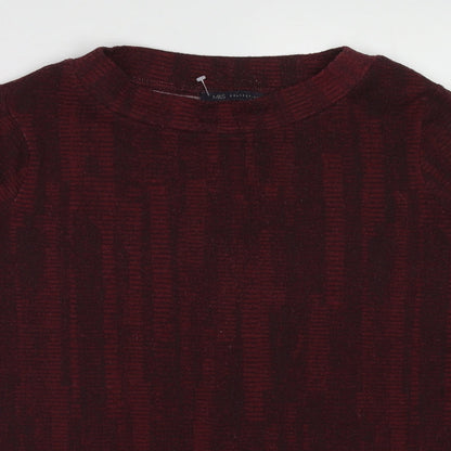 Womens UK Size 16 Marks and Spencer Red Pullover Jumper