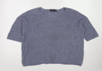 Womens UK Size S Soaked in Luxury Blue Pullover Jumper