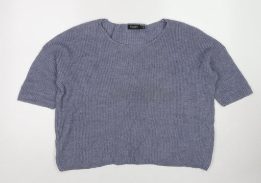 Womens UK Size S Soaked in Luxury Blue Pullover Jumper