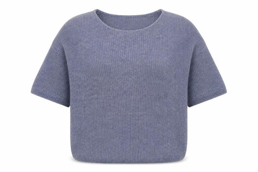 Womens UK Size S Soaked in Luxury Blue Pullover Jumper