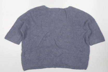 Womens UK Size S Soaked in Luxury Blue Pullover Jumper