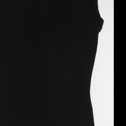Womens UK Size 12 Warehouse Black Basic Blouse