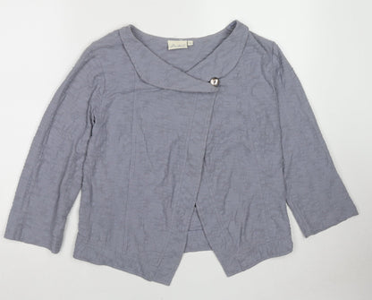 Womens UK Size S Adini Blue Cardigan Jumper