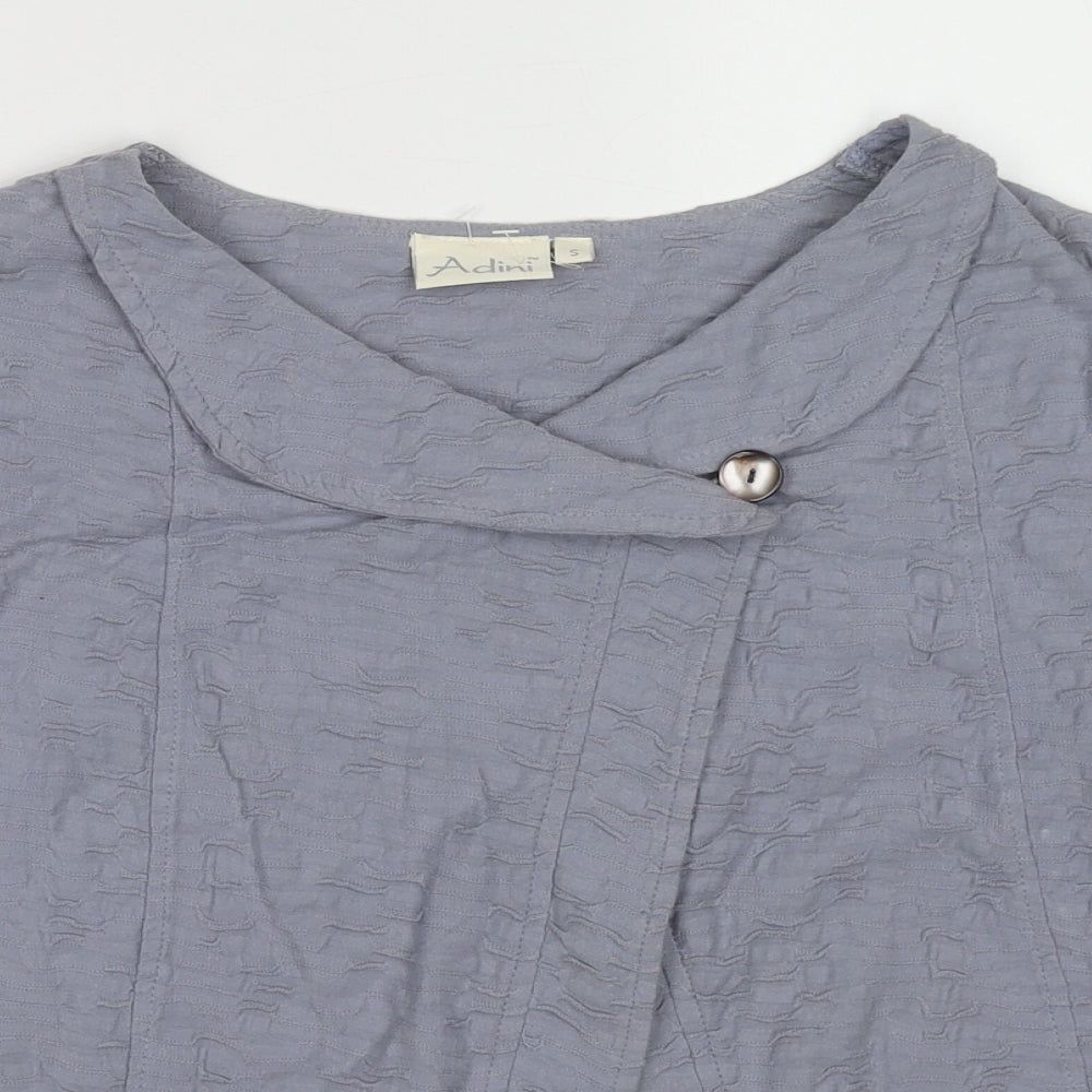 Womens UK Size S Adini Blue Cardigan Jumper