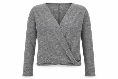 Womens UK Size 10 River Island Grey Basic Blouse