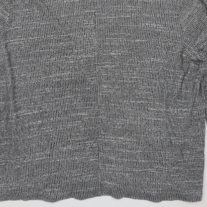 Womens UK Size 10 River Island Grey Basic Blouse