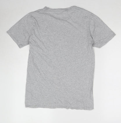 Womens UK Size S Marks and Spencer Grey Basic T-Shirt