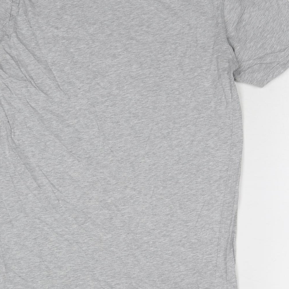 Womens UK Size S Marks and Spencer Grey Basic T-Shirt
