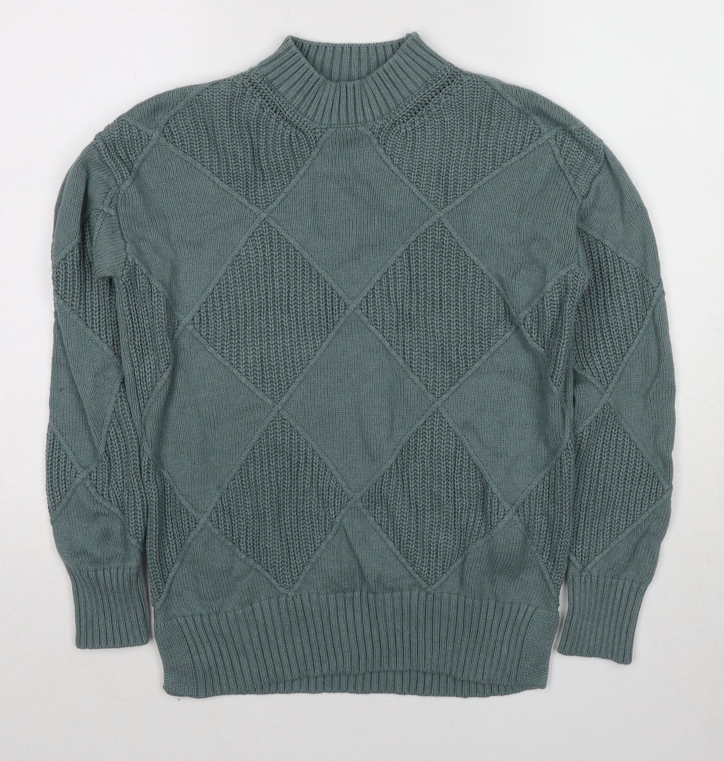 Womens UK Size S Marks and Spencer Green Pullover Jumper