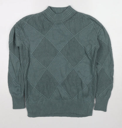 Womens UK Size S Marks and Spencer Green Pullover Jumper