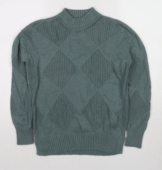 Womens UK Size S Marks and Spencer Green Pullover Jumper