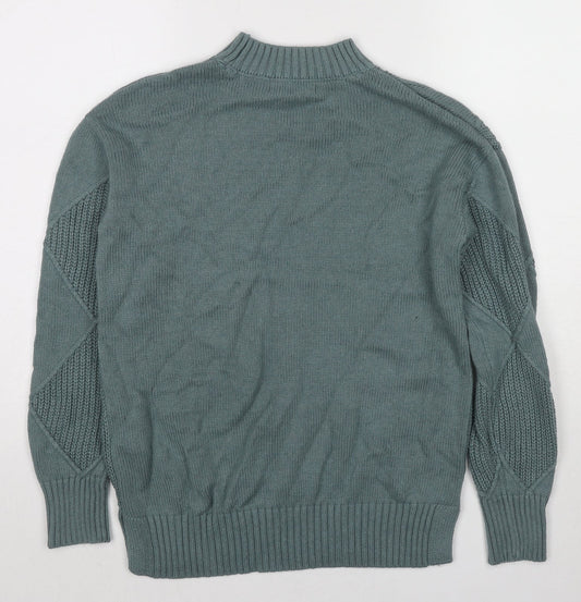 Womens UK Size S Marks and Spencer Green Pullover Jumper