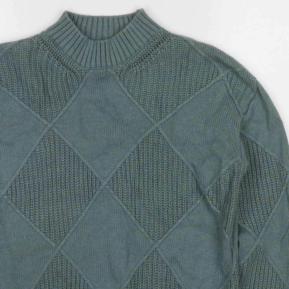 Womens UK Size S Marks and Spencer Green Pullover Jumper