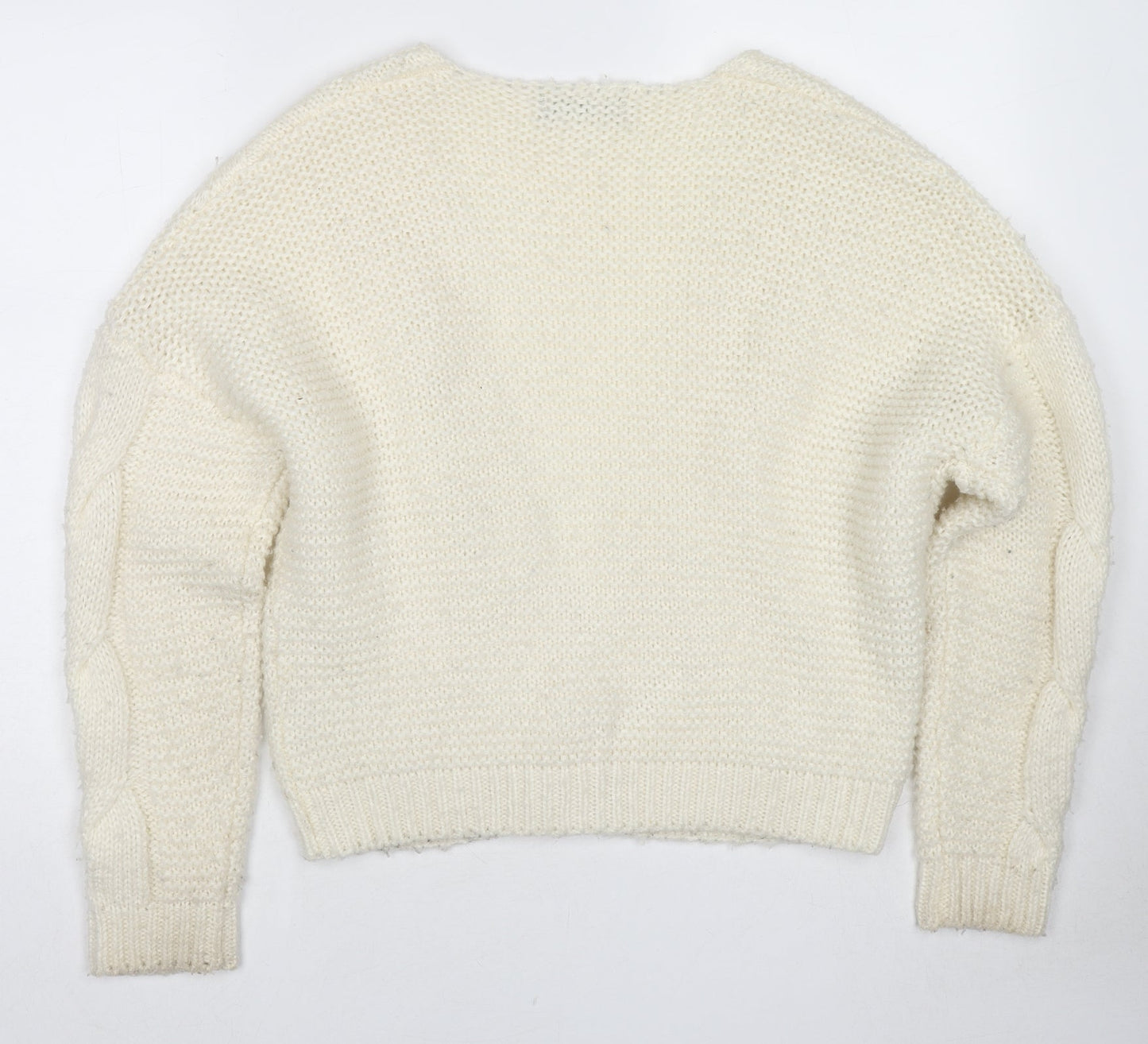 Womens UK Size 10 Fashion Union White Cardigan Jumper