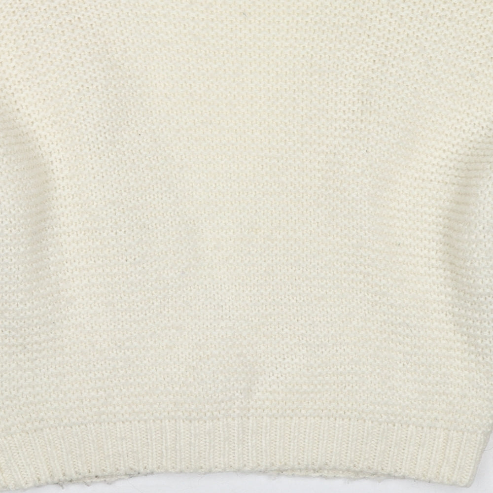 Womens UK Size 10 Fashion Union White Cardigan Jumper
