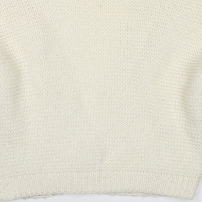 Womens UK Size 10 Fashion Union White Cardigan Jumper