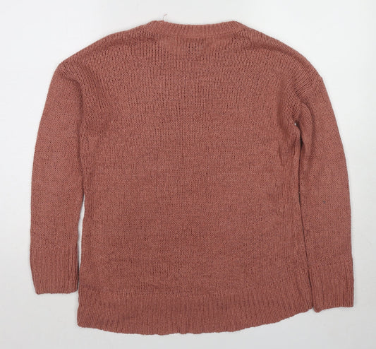 Womens UK Size S New Look Beige Pullover Jumper