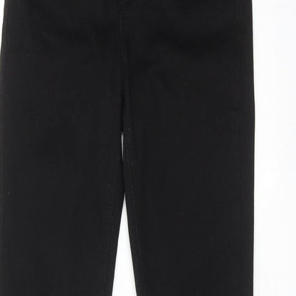 Denim & Co. Womens Black Cotton Skinny Jeans Size 6 Regular Zip
