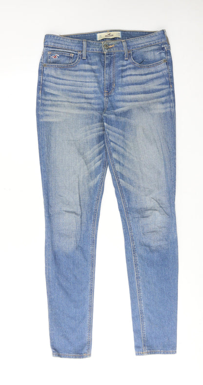 Hollister Womens Blue Cotton Skinny Jeans Size 28 in L31 in Regular Zip