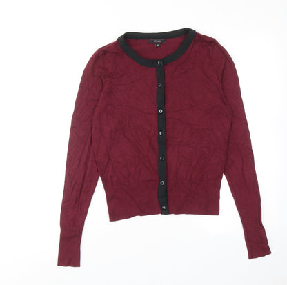 Womens UK Size M Therapy Red Cardigan Jumper