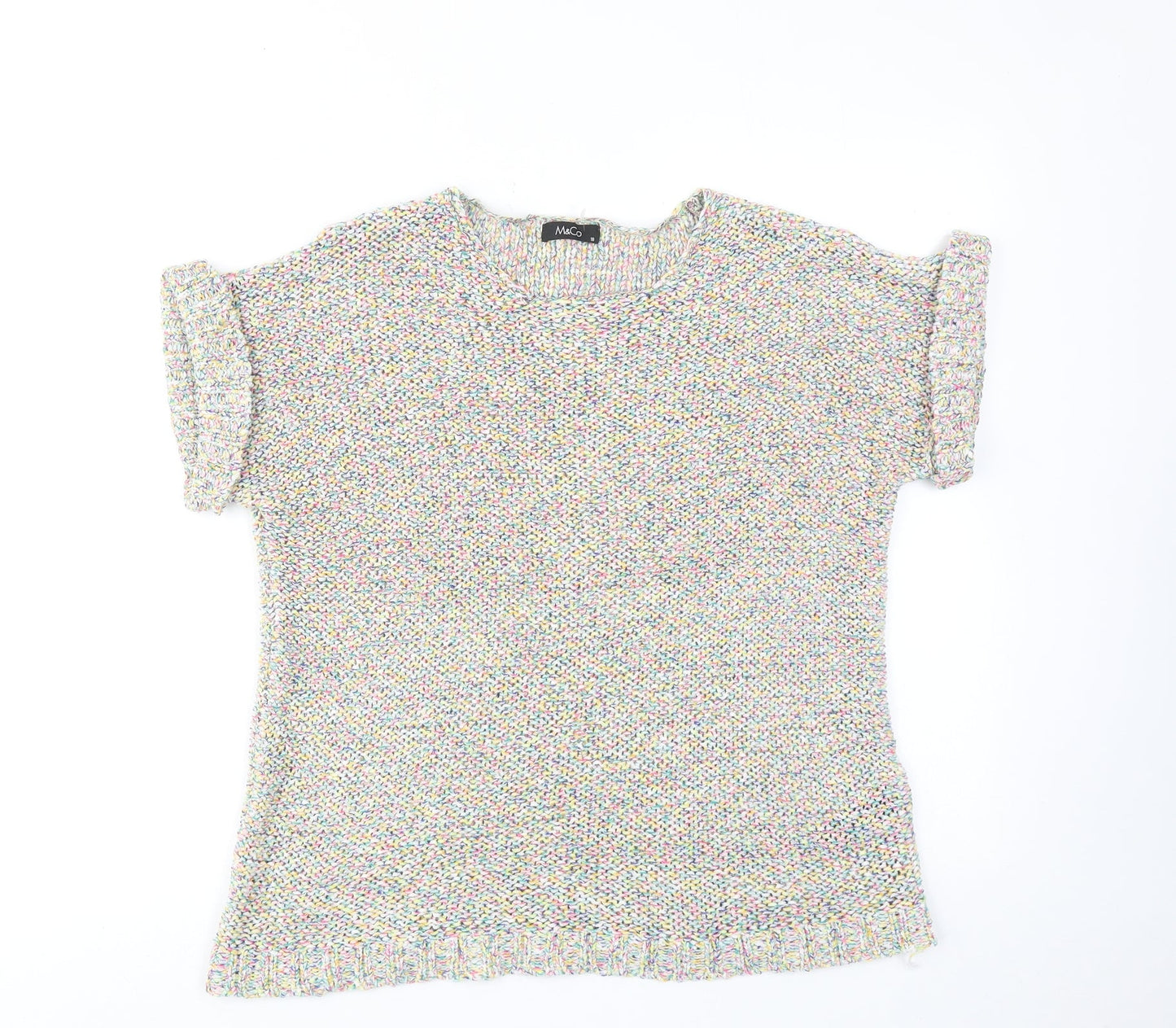 Womens UK Size 18 M&Co Multicoloured Pullover Jumper