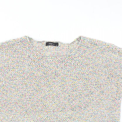 Womens UK Size 18 M&Co Multicoloured Pullover Jumper