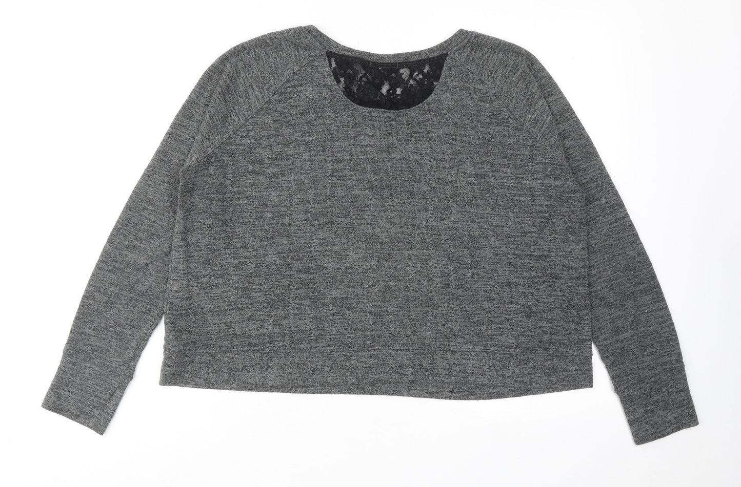 Victoria's Secret Womens Grey Round Neck Polyester Pullover Jumper Size L