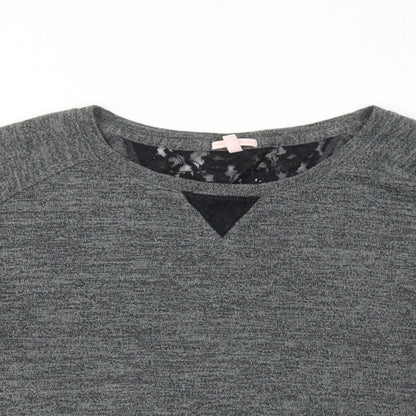 Victoria's Secret Womens Grey Round Neck Polyester Pullover Jumper Size L