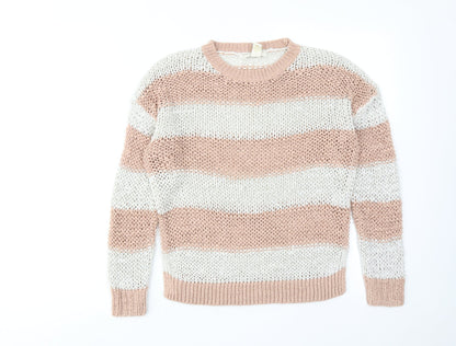 Womens UK Size S FOREVER 21 Pink Pullover Jumper