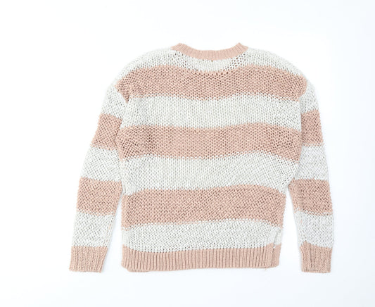 Womens UK Size S FOREVER 21 Pink Pullover Jumper