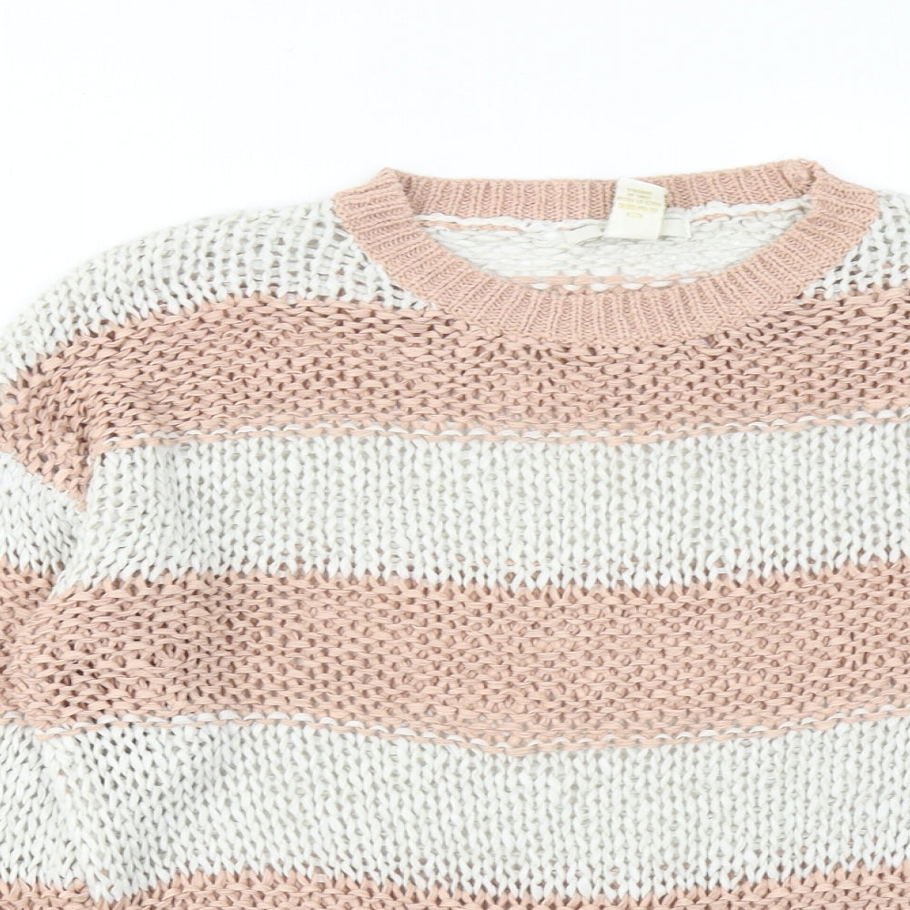Womens UK Size S FOREVER 21 Pink Pullover Jumper