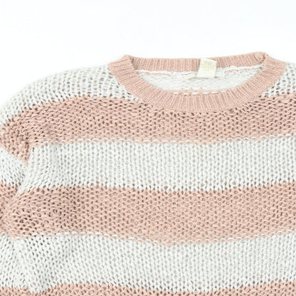 Womens UK Size S FOREVER 21 Pink Pullover Jumper