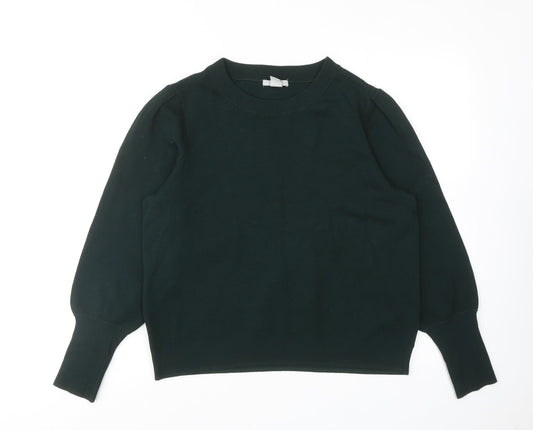 Womens UK Size L H&M Green Pullover Jumper