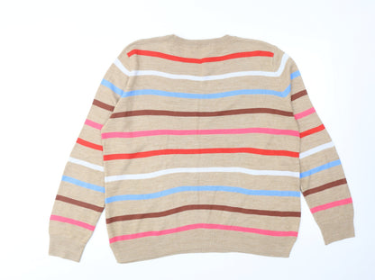 Womens UK Size 14 Marks and Spencer Multicoloured Pullover Jumper