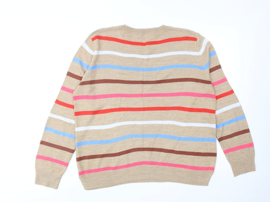 Womens UK Size 14 Marks and Spencer Multicoloured Pullover Jumper