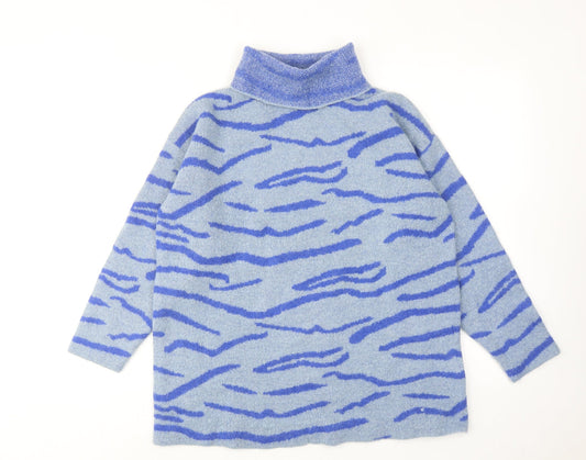 Womens UK Size M NA-KD Blue Pullover Jumper
