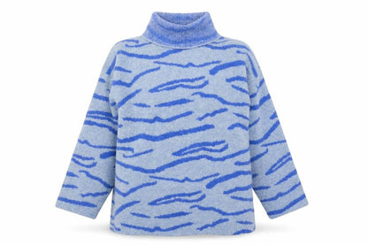 Womens UK Size M NA-KD Blue Pullover Jumper