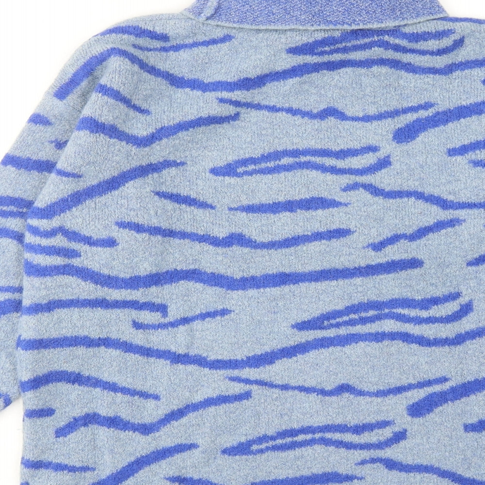 Womens UK Size M NA-KD Blue Pullover Jumper