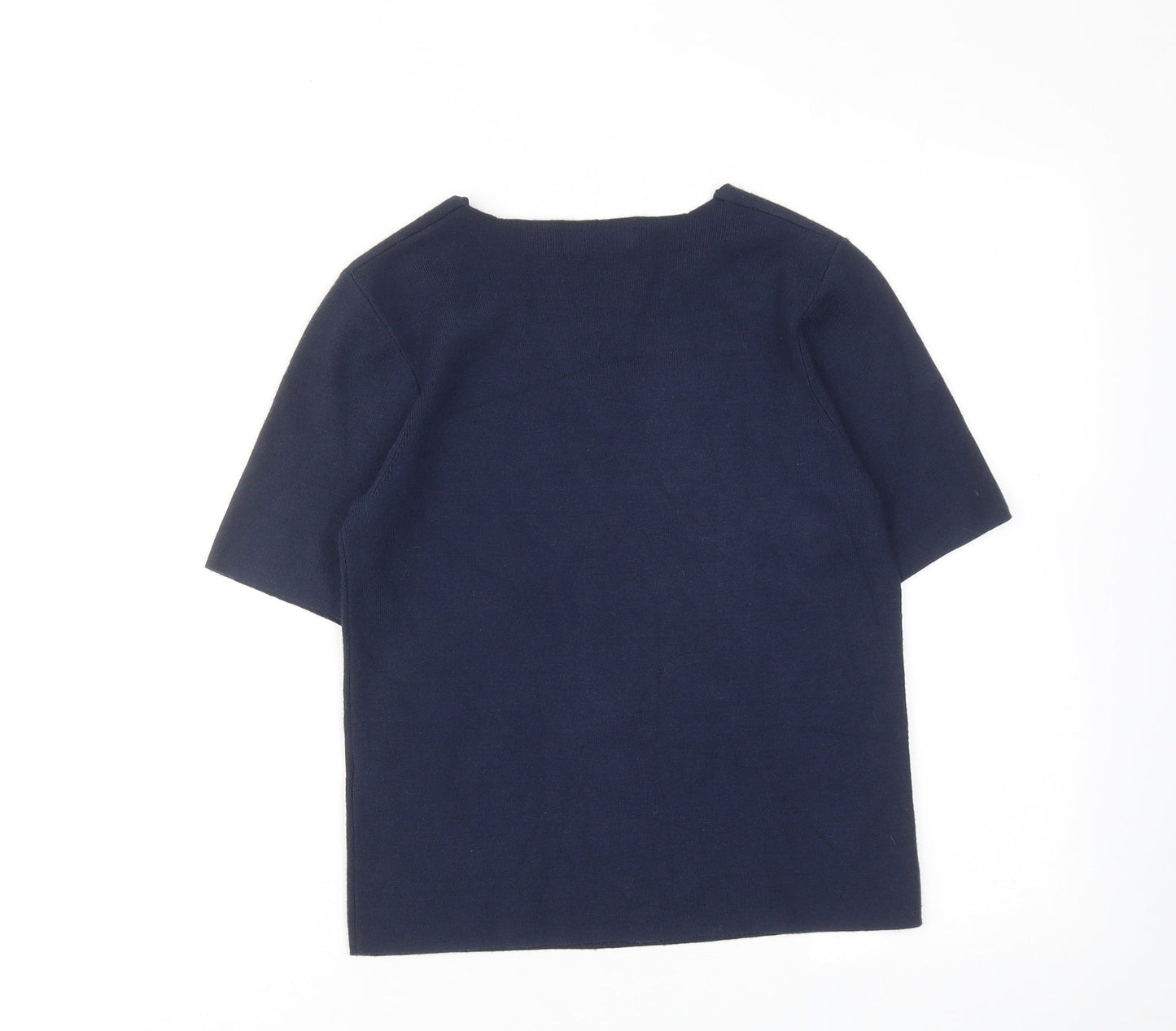 Womens UK Size 14 Marks and Spencer Blue Basic Blouse