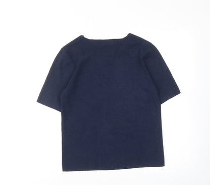 Womens UK Size 14 Marks and Spencer Blue Basic Blouse