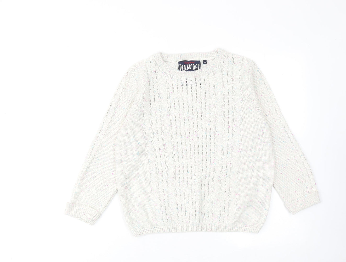 Womens UK Size 10 New Look White Pullover Jumper