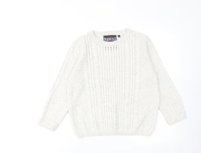 Womens UK Size 10 New Look White Pullover Jumper