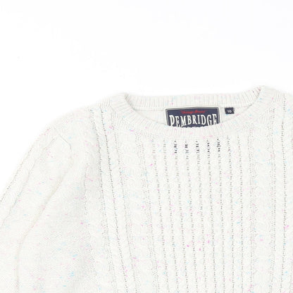 Womens UK Size 10 New Look White Pullover Jumper