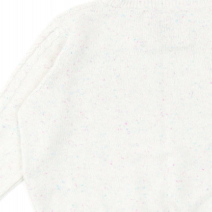 Womens UK Size 10 New Look White Pullover Jumper
