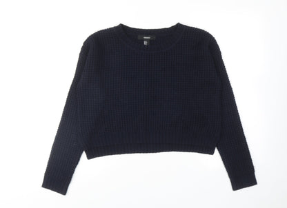 Womens UK Size S FOREVER 21 Blue Pullover Jumper