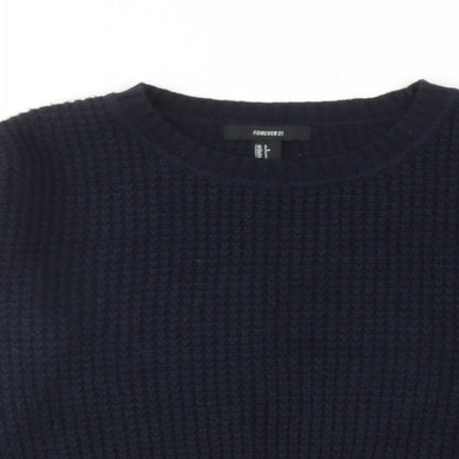 Womens UK Size S FOREVER 21 Blue Pullover Jumper