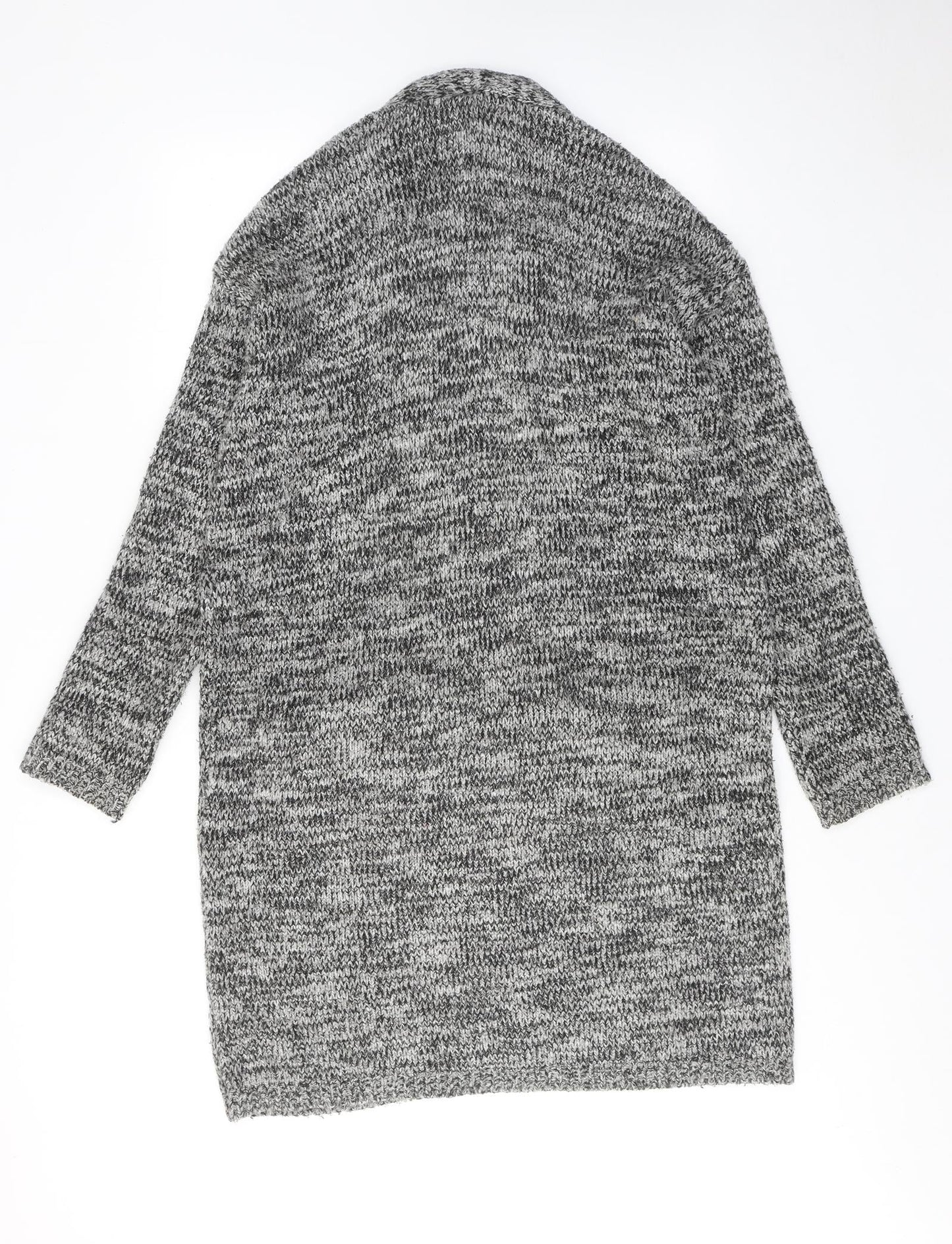Womens UK Size S H&M Grey Full Zip Jumper